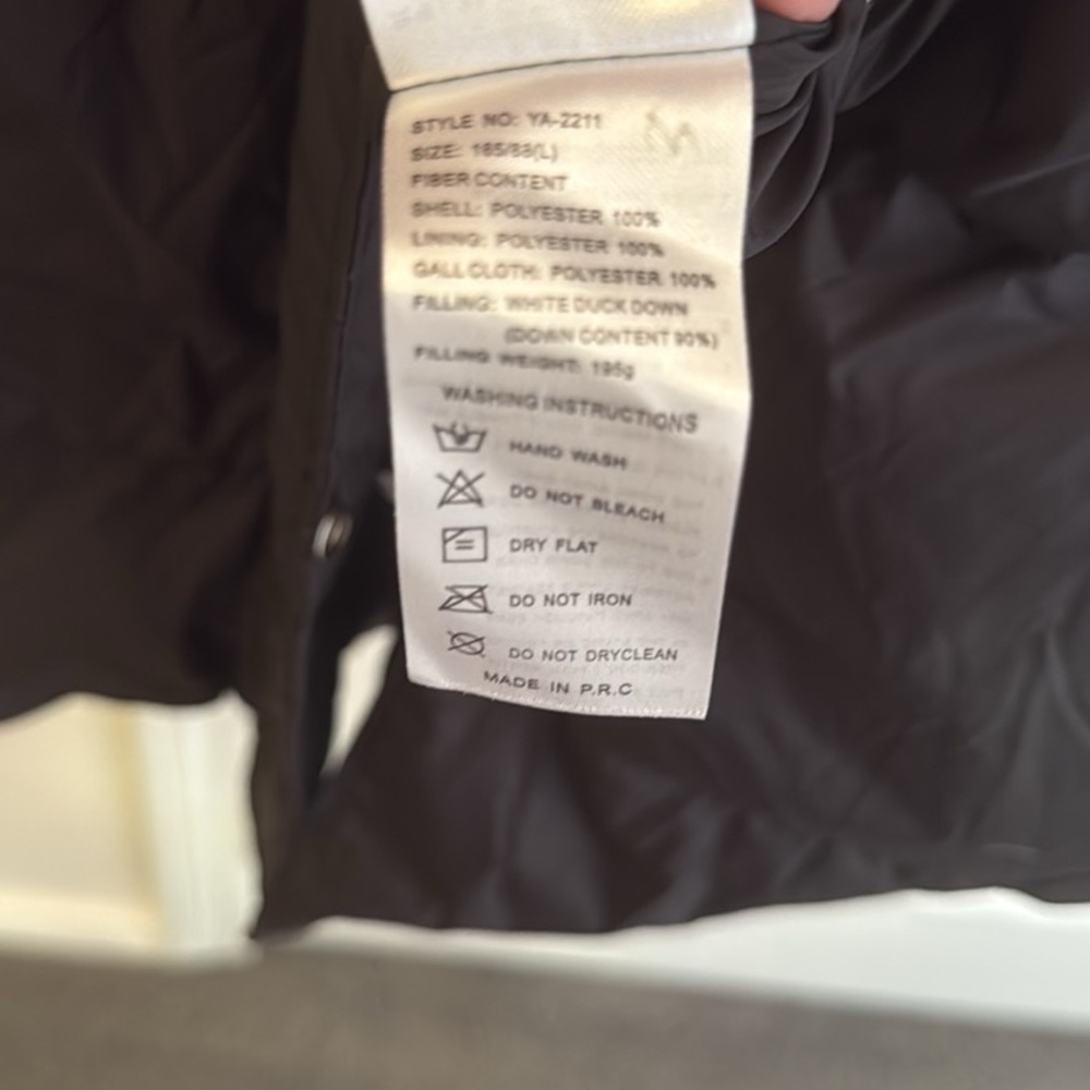 Modern Bubble Black Down Puffer Coat! In it’s signature orange bag! Size L - Picture 14 of 15